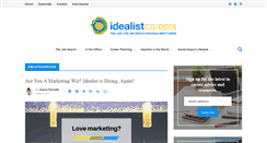 Desktop Screenshot of idealistcareers.org